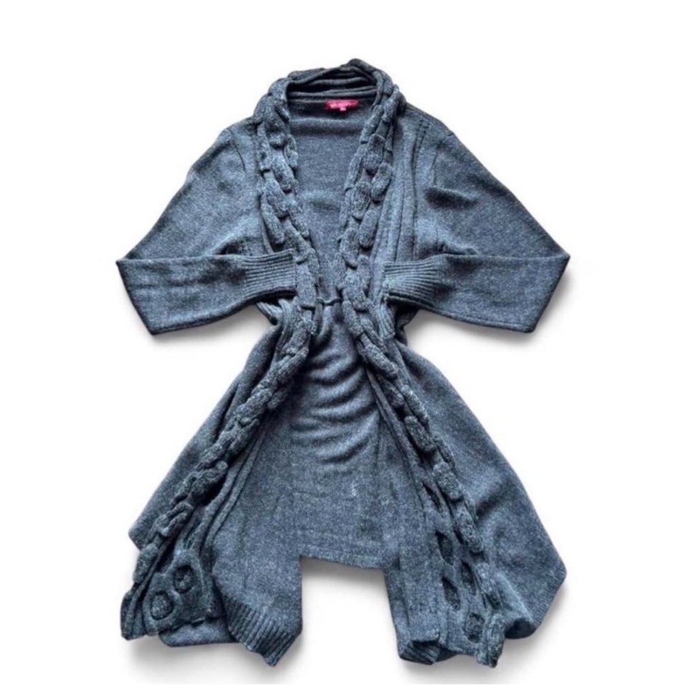 Elegant Charcoal Cardigan